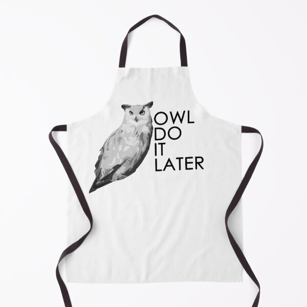 Item preview, Owl do it later - procrastination owl designed and sold by felinefeelings.