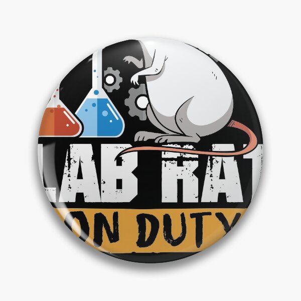 Item preview, Lab Rat on Duty science mice design shirt designed and sold by Grinover.