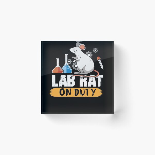 Item preview, Lab Rat on Duty science mice design shirt designed and sold by Grinover.