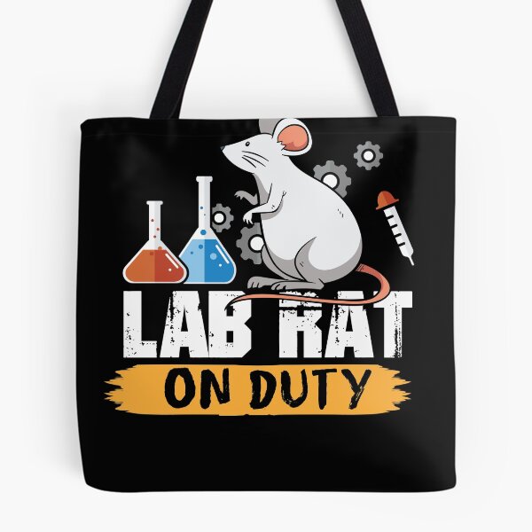 Item preview, Lab Rat on Duty science mice design shirt designed and sold by Grinover.