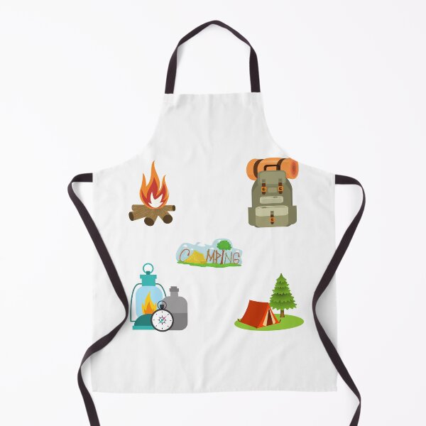 Item preview, Camping Campfire Backpack Tent Gear Stickerpack designed and sold by Web CreationsNL.