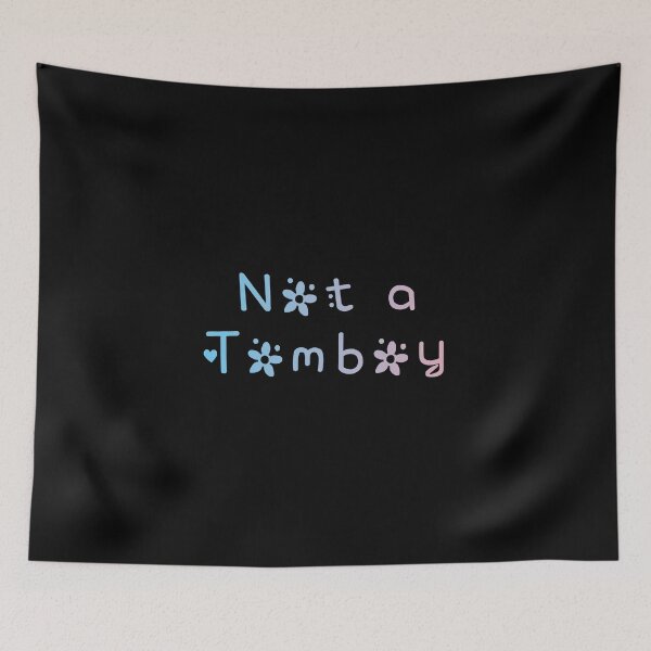 Item preview, Not a Tomboy Transgender Flag Hippie Text 3 designed and sold by everything4eva.