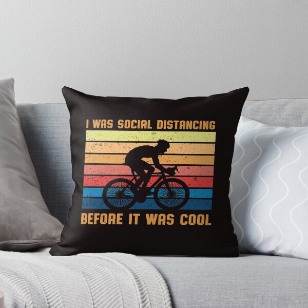 Item preview, Funny cycling I was social distancing before it was cool retro cycling bike enthusiast gift designed and sold by Majesticoo.