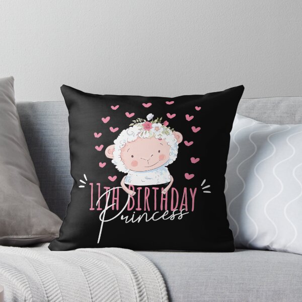 Item preview, 11th Birthday Princess Girl 11 Years Old Sheep Lover B-Day print designed and sold by Grabitees.