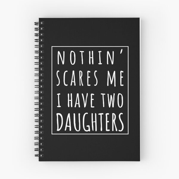 Item preview, Nothin' Scares Scare Me I Have Two Daughters. | Perfect Funny Gift for Dad Mom vintage. designed and sold by Van-Tees.