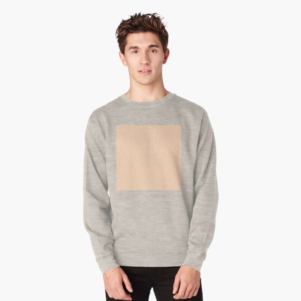 peach color sweatshirt