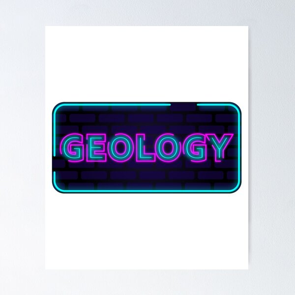 Item preview, Geology Neon Text designed and sold by VikiQuick.