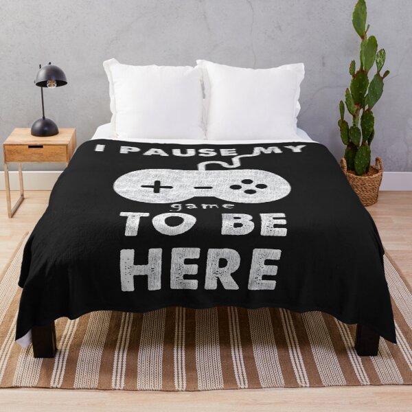 Item preview, I Paused My Game To Be Here Black Mens Funny Slogan Text Black T Shirt designed and sold by sirrab.
