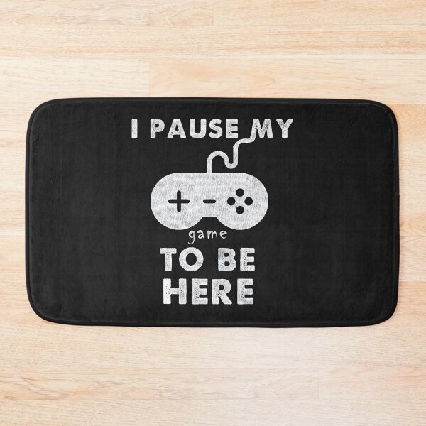 Item preview, I Paused My Game To Be Here Black Mens Funny Slogan Text Black T Shirt designed and sold by sirrab.