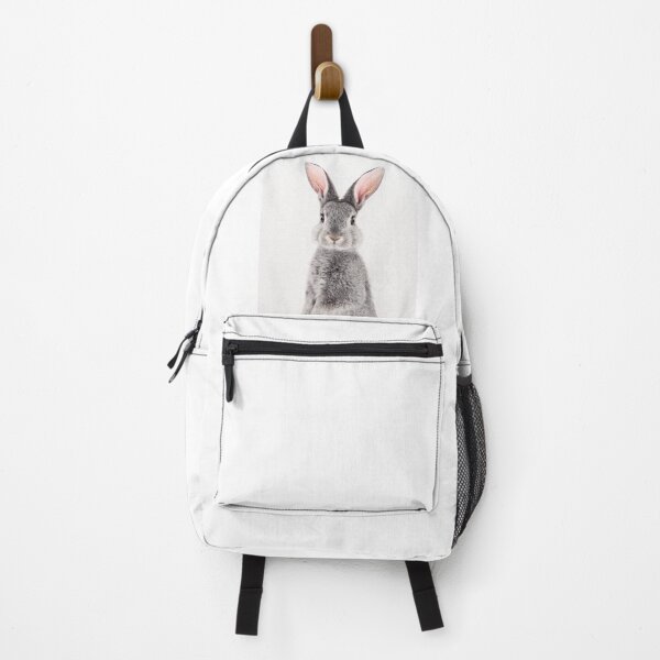Item preview, Baby Rabbit, Standing Grey Bunny, Baby Animals Art Print by Synplus designed and sold by synplus.