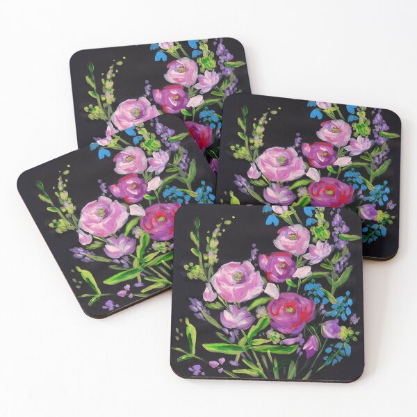 Item preview, Ranunculus & Hyacinth blooming flowers  designed and sold by SelinaFloca.