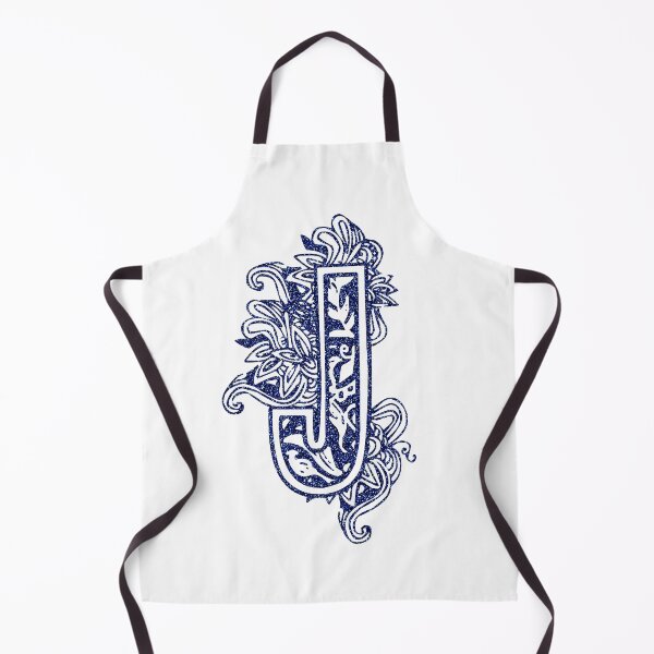 Item preview, Blue glitter floral letter J designed and sold by DarkArtStudio.