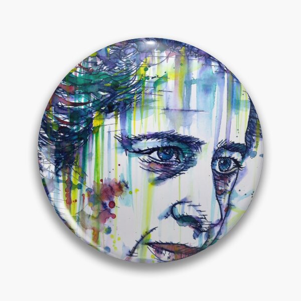 Item preview, HANNAH ARENDT watercolor and ink portrait designed and sold by lautir.