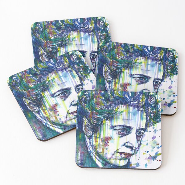 Item preview, HANNAH ARENDT watercolor and ink portrait designed and sold by lautir.