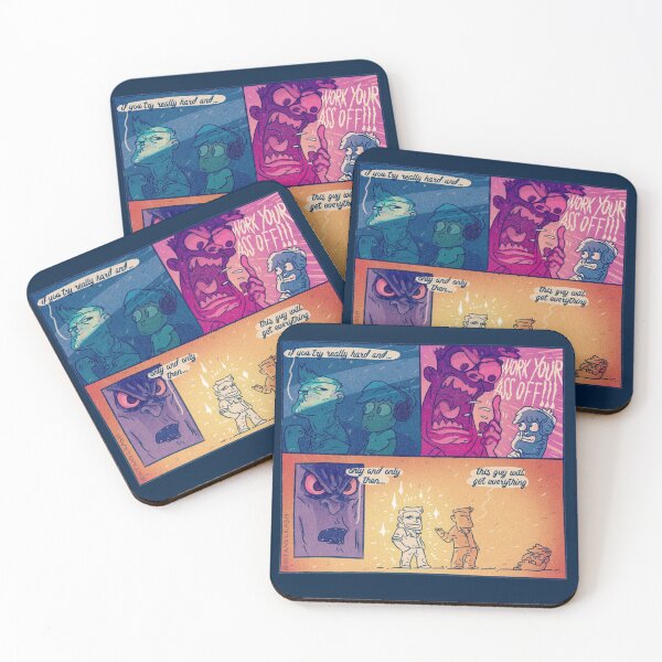 Work hard they said Coasters (Set of 4)