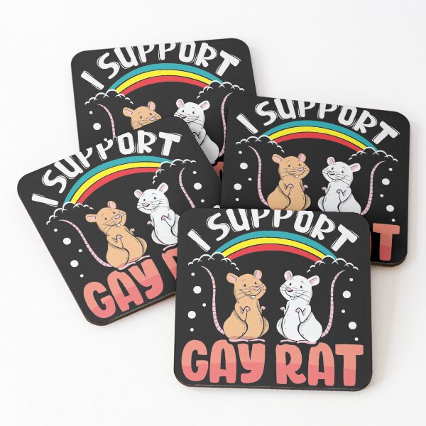 Item preview, I Support gay Rat cute meaningfull shirt designed and sold by Grinover.