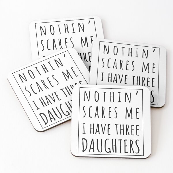 Item preview, Nothin' Scares Me I Have Three Daughters. | Perfect Funny Gift for Dad Mom vintage. designed and sold by Van-Tees.