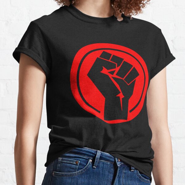 Red Socialist Fist Classic T-Shirt