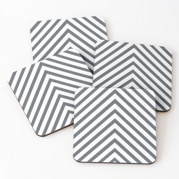 Item preview, White Chevron Stripes on a Charcoal Gray Background designed and sold by squishyrainbow.