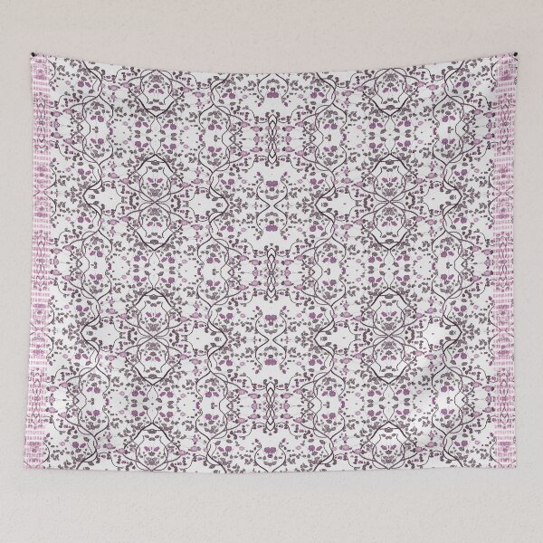 Item preview, ABSTRACT FLOWERS, Purple Roses Arabesque designed and sold by CONTRAPINK.