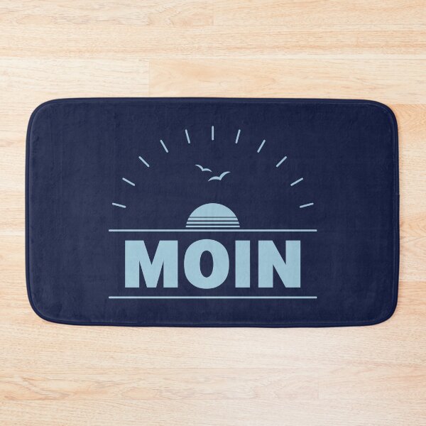 Item preview, Moin Sunrise (Low German / Plattdüütsch / Skyblue) designed and sold by Roderix.