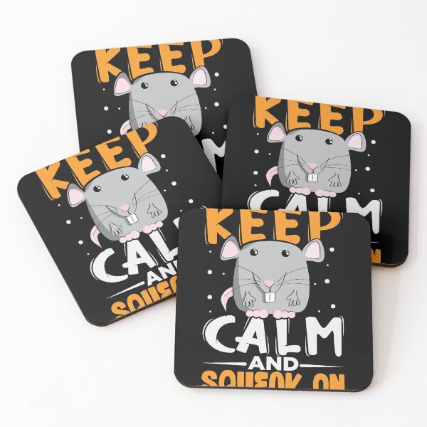 Item preview, Keep Calm and squeak on cute mice rat shirt designed and sold by Grinover.