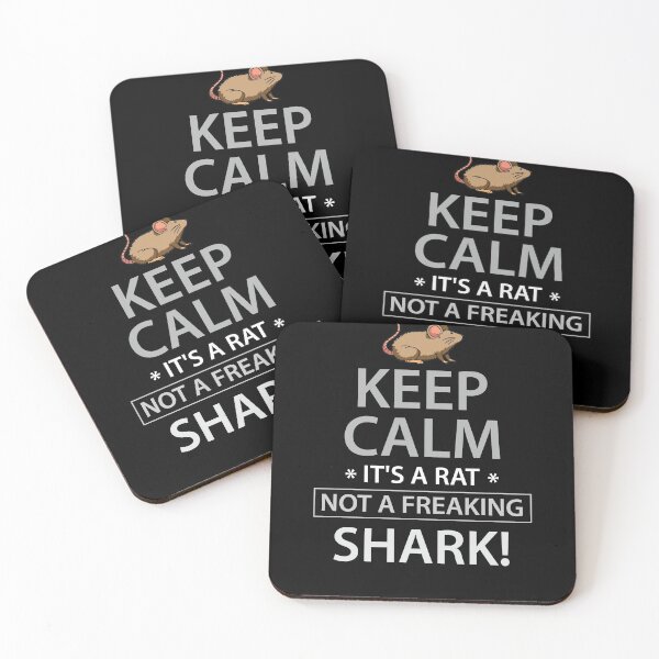 Item preview, Keep Calm its a rat not a freaking shark designed and sold by Grinover.