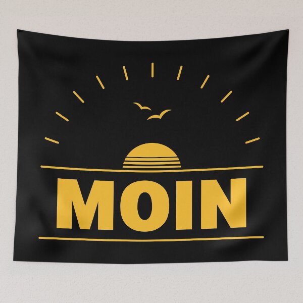 Item preview, Moin Sunrise (Low German / Plattdüütsch / Gold) designed and sold by Roderix.