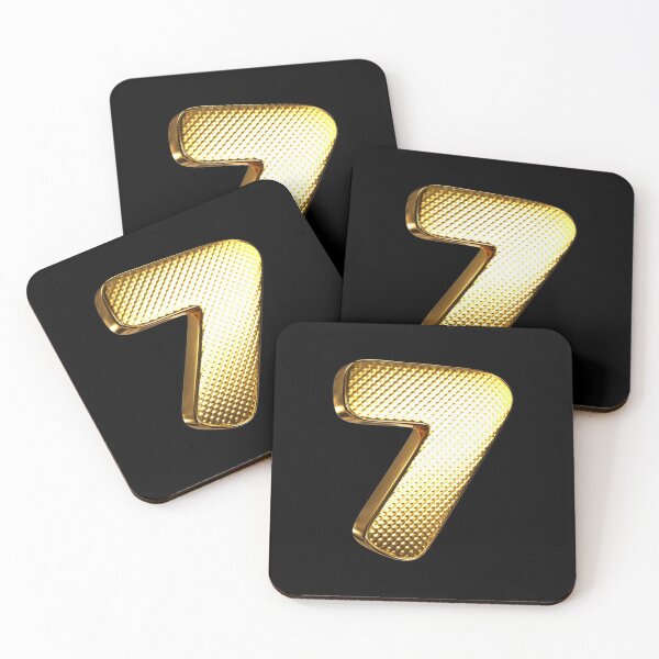 Item preview,  Gold Number 7 designed and sold by ThePrintCrafty.