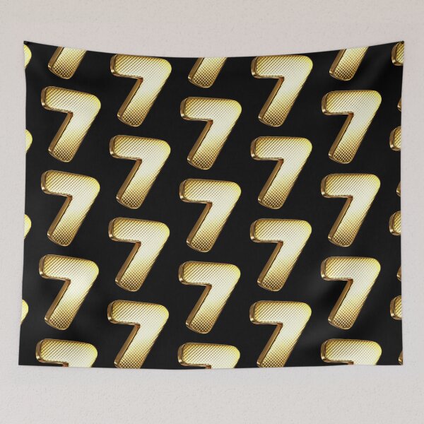 Item preview,  Gold Number 7 designed and sold by ThePrintCrafty.