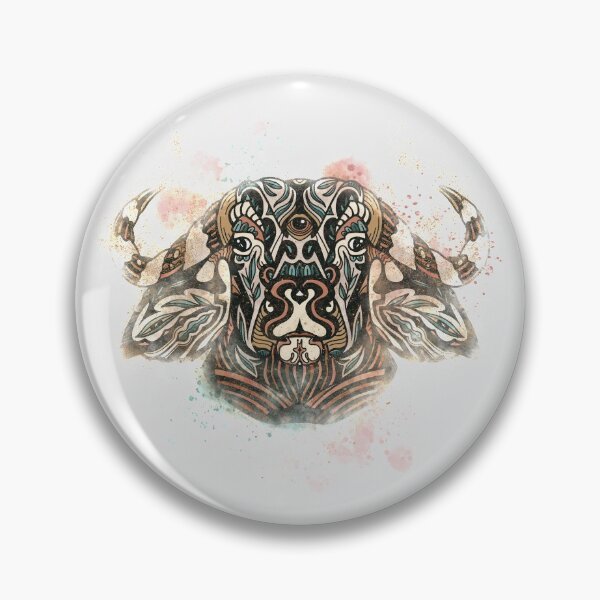 Item preview, Sacred Mandalas Spiritual Ox (Tribal Guardian Spirit Warrior) designed and sold by Ornamental Arts.