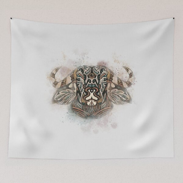 Item preview, Sacred Mandalas Spiritual Ox (Tribal Guardian Spirit Warrior) designed and sold by Ornamental Arts.