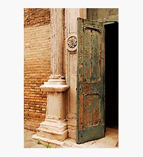 Old Church Door in Murano Photographic Print