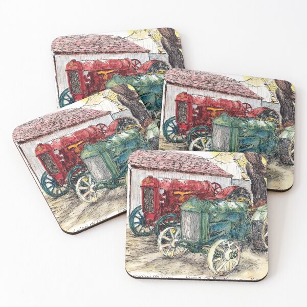 Item preview, Australian Scene - Vintage Tractors  designed and sold by Anne Huth.