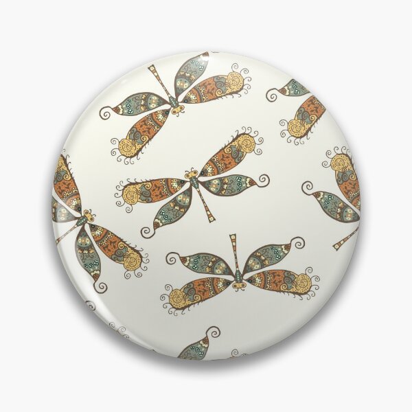 Item preview, Dragonfly Pattern on Ivory White designed and sold by simpleones.