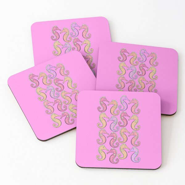 Item preview, Colorful and Cute Seahorse Pattern (pink) designed and sold by Davey's Designs.