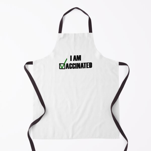 Artikelvorschau, Ich bin geimpft Grünes Häkchen - Schlankes schwarzes Typografie-Design entworfen und verkauft von Deegital18.
