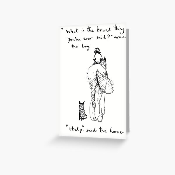 Charlie Mackesy Help Greeting Card