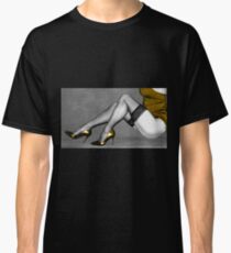 Sexy Legs in Stockings Classic T-Shirt