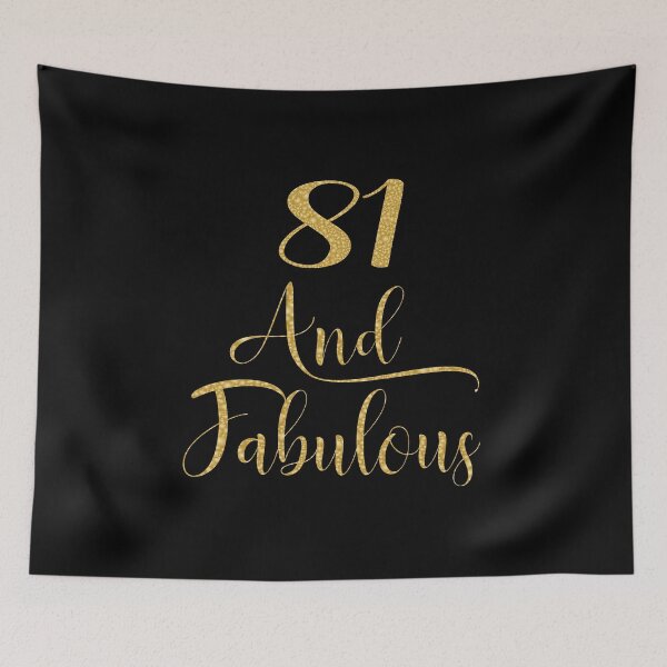 Item preview, Women 81 Years Old And Fabulous 81st Birthday Party graphic designed and sold by Grabitees.