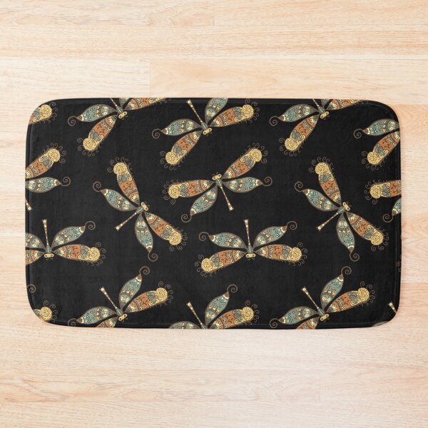 Item preview, Dragonfly Pattern on Black designed and sold by simpleones.