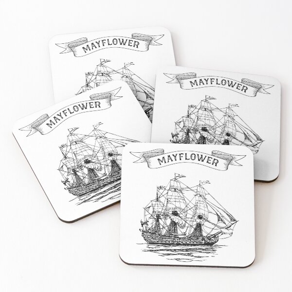 Item preview, Mayflower Ship 400th Anniversary 1620- 2020 Retro designed and sold by Tee Revolution.