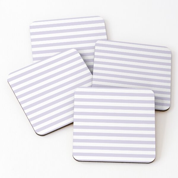 Item preview, Small LILAC and WHITE Horizontal STRIPES  designed and sold by RachelMacht.