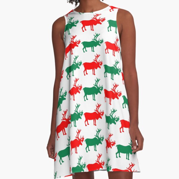 Item preview, Red and Green Reindeer designed and sold by SplottersGuide.