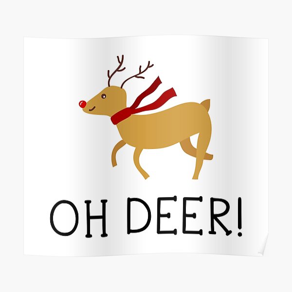 Funny deer Poster