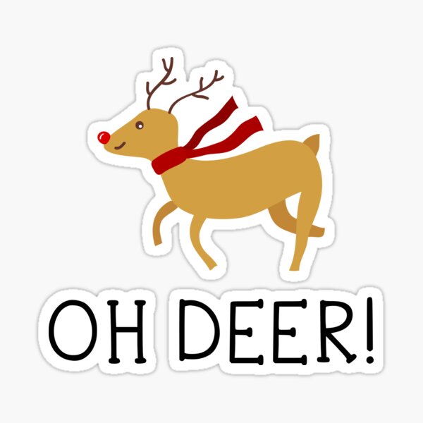 Funny deer Sticker