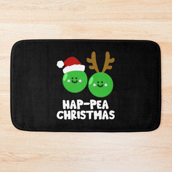 Item preview, Hap-Pea Christmas Funny Vegetable Vegan Food Pun designed and sold by juvajay.