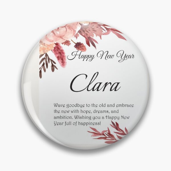 Item preview, Happy New Year Clara. Personalized gift designed and sold by amrmab.