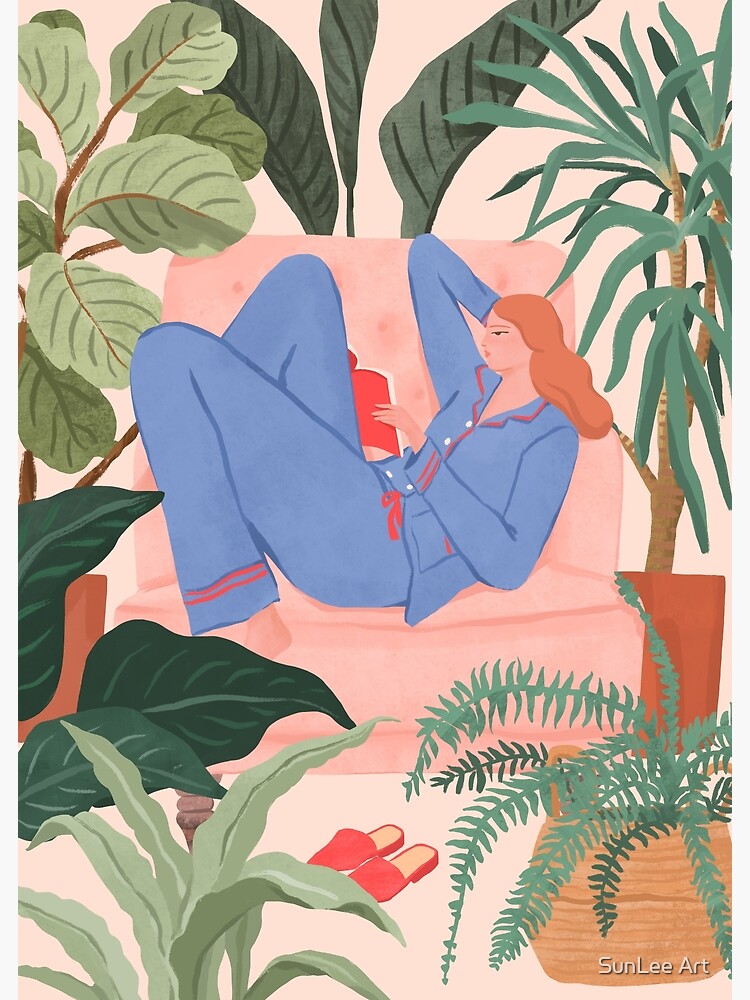 Reading with The Plants by sunleeart