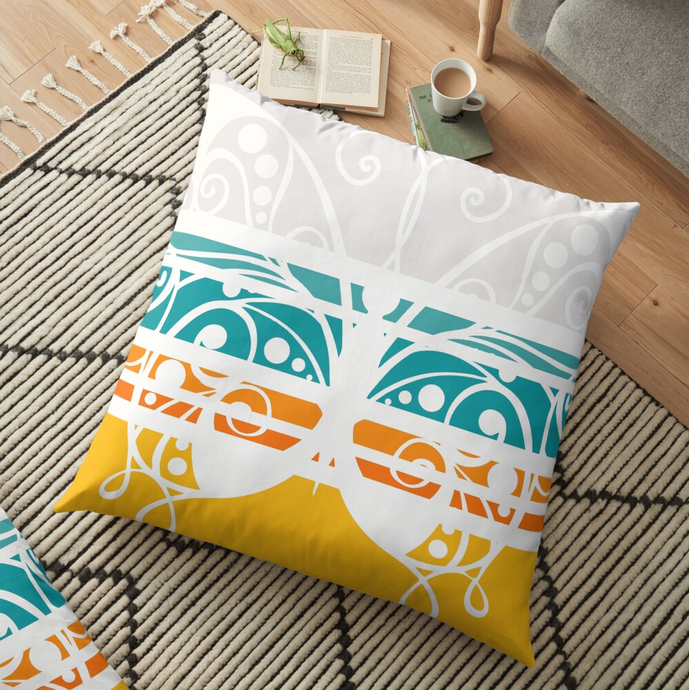Butterfly Brilliance Floor Pillow